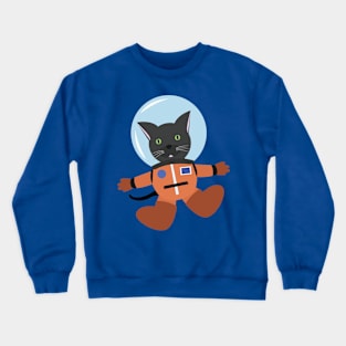 Cat in space suit Crewneck Sweatshirt